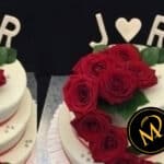Hochzeitstorte mit echten Rosen - Rezept Marcel Paa