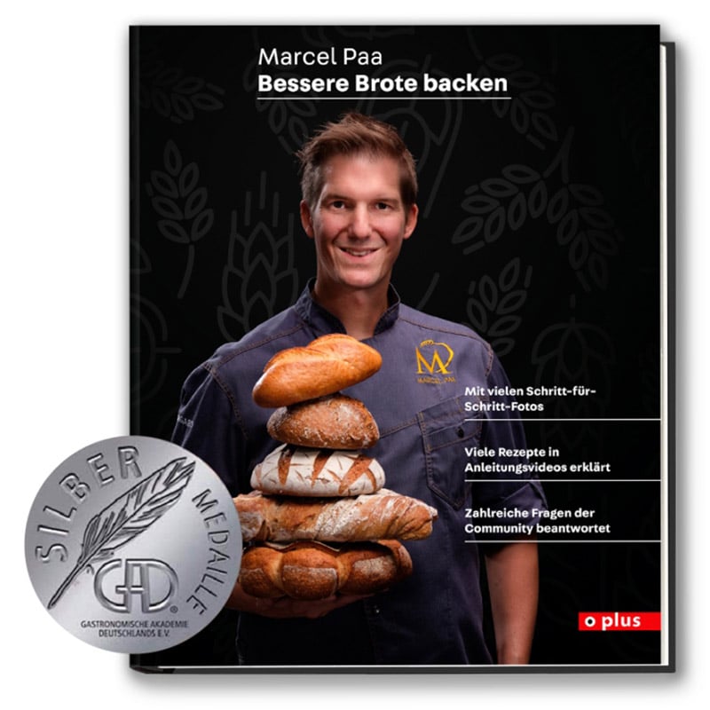 Buch Cover - Bessere Brote Backen Silber Medallie 800x800px